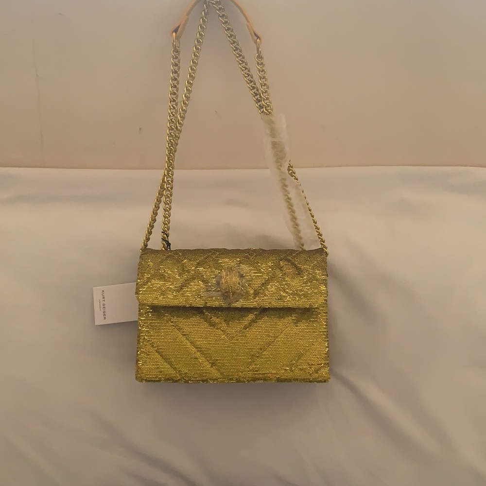 KURT GEIGER LONDON KENSINGTON SEQUINS CROSSBODY - Picture 3 of 16
